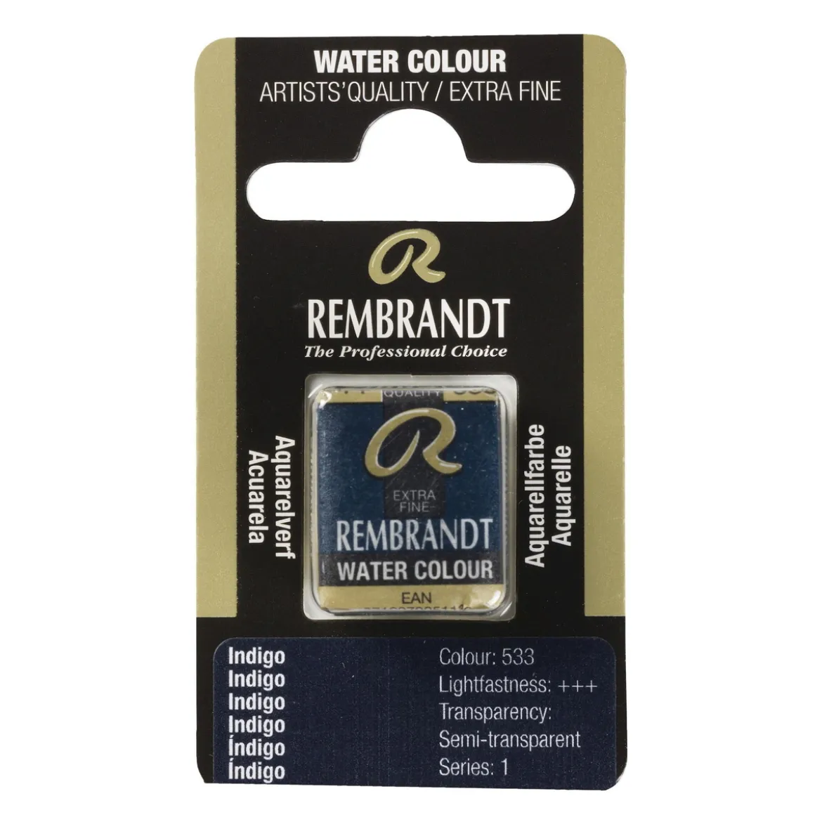 Rembrandt akvarellmaling halvkopp – Cerulean Blue Phthalo 535