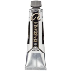 Rembrandt oljemaling 40 ml Transparent White (Safflower Oil) - 119