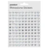 Rhinestone Stickers iriserende hjerter – til sammen 240 hjerter med diameter 8 mm
