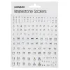 Rhinestone stickers iriserende krystall – 496 perleklistremerker. Ø3, 4, 5, 6 mm