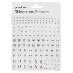 Rhinestone stickers iriserende krystall – 496 perleklistremerker. Ø3, 4, 5, 6 mm