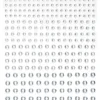 Rhinestone stickers krystall – 496 krystallignende perleklistremerker. Ø3, 4, 5, 6 mm