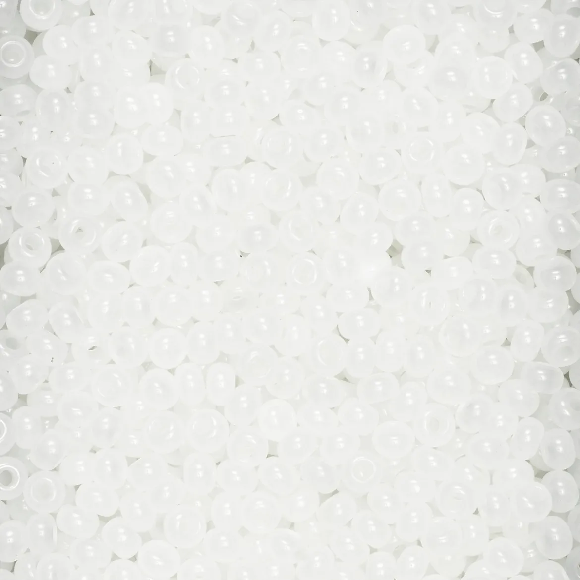 Rocaillesperle 9/0 alabas hvit