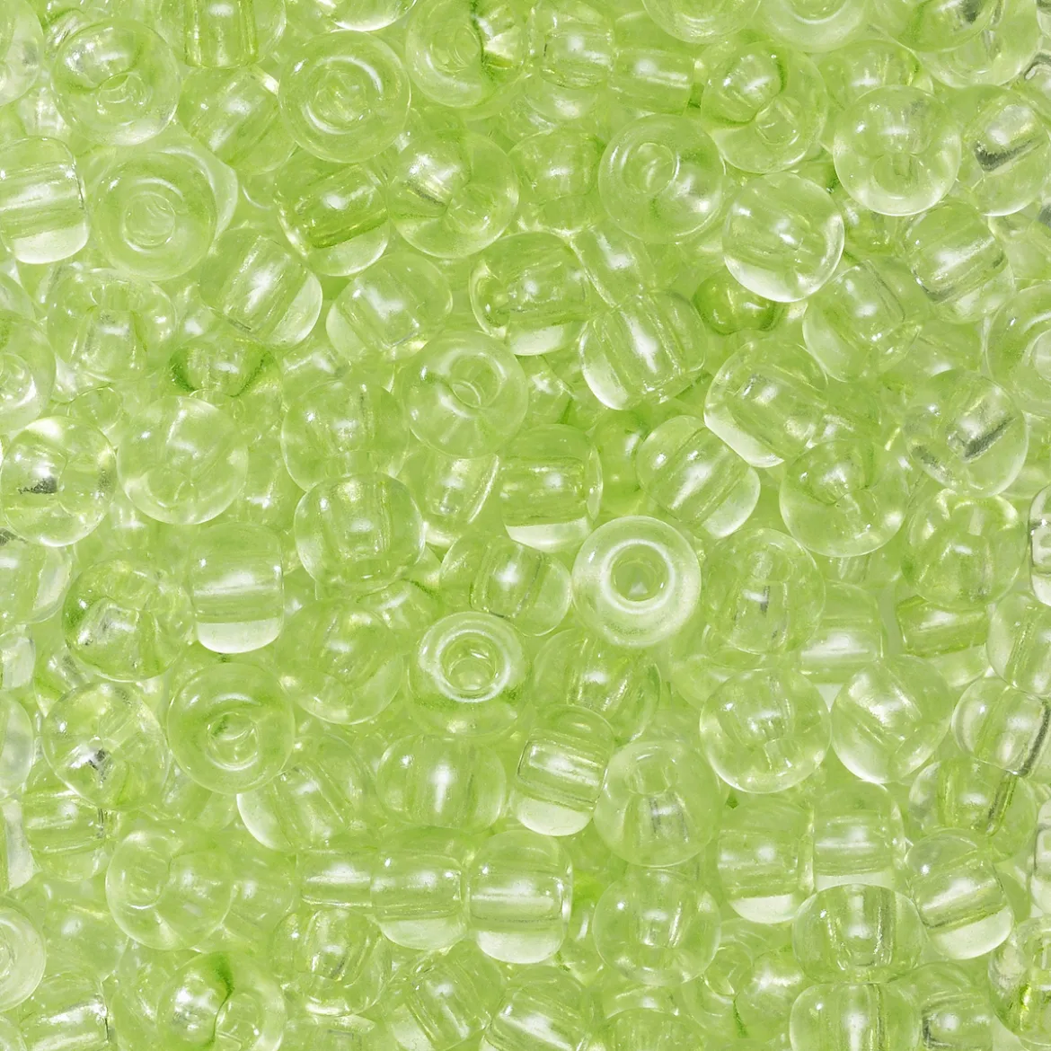 Rocaillesperle 6/0 l.grønn tra