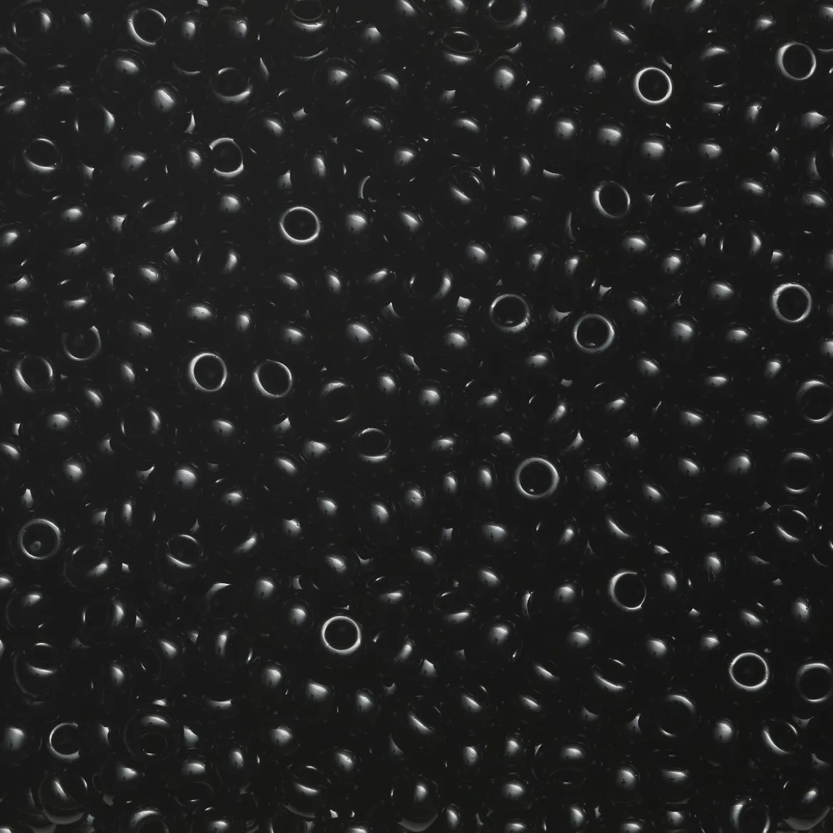 Rocaillesperle 9/0 Sort opak