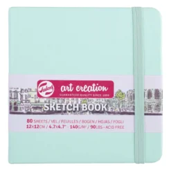 Royal Talens Art Creation Sketch skissebok 13×21 cm, rødt omslag – 140 g/m², 80 ark