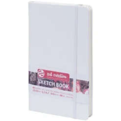 Royal Talens Art Creation Sketch skissebok 13×21 cm, hvitt omslag – 140 g/m², 80 ark