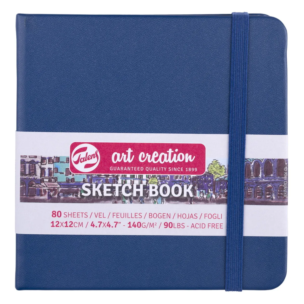 Royal Talens Art Creation Sketch skissebok 13×21 cm, gult omslag – 140 g/m², 80 ark