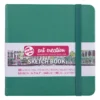 Royal Talens Art Creation Sketch skissebok 12x12 cm, grønt omslag – 140 g/m², 80 ark