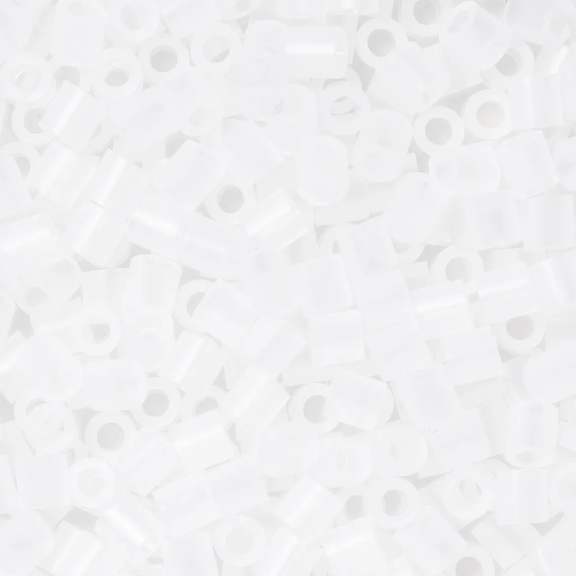 Rørperler Midi 1000 stk. helt gjennomsiktige, Ø5 mm