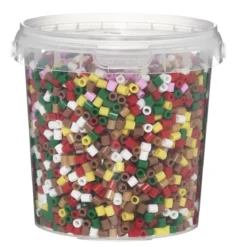 Rørperler Midi 5000 stk. i julens klassiske farger! Ø5 mm