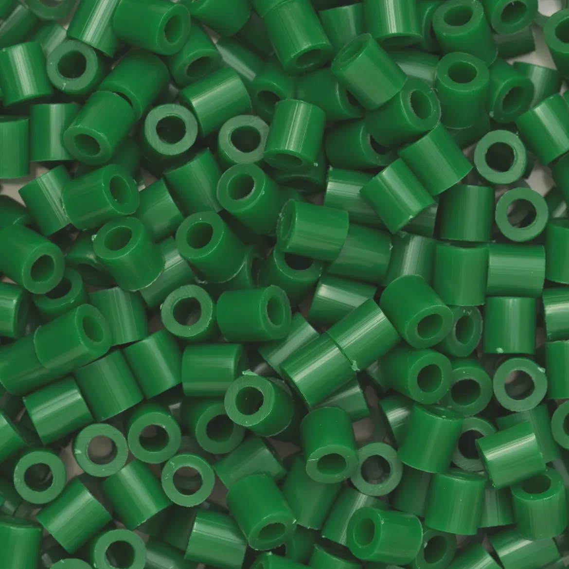 Rørperler Midi 1000 stk. julegrønn, Ø5 mm