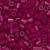 Rørperler Midi 1000 stk. mørk cerise, Ø5 mm