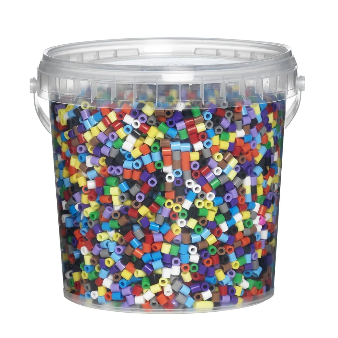 Rørperler Midi 10 000 stk – perlebøtte med klassiske basisfarger, Ø5 mm