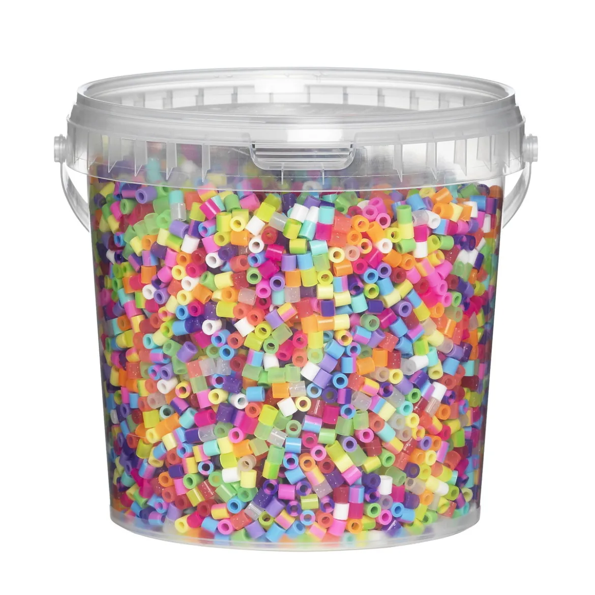 Rørperler Midi 10 000 stk. – perlebøtte med helsprø perlemiks, Ø5 mm