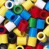 Rørperler XL 600 stk. – miks med basisfarger, store perler med diameter 9 mm