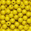 Runde treperler Ø8 mm, cirka 150 stk. gul
