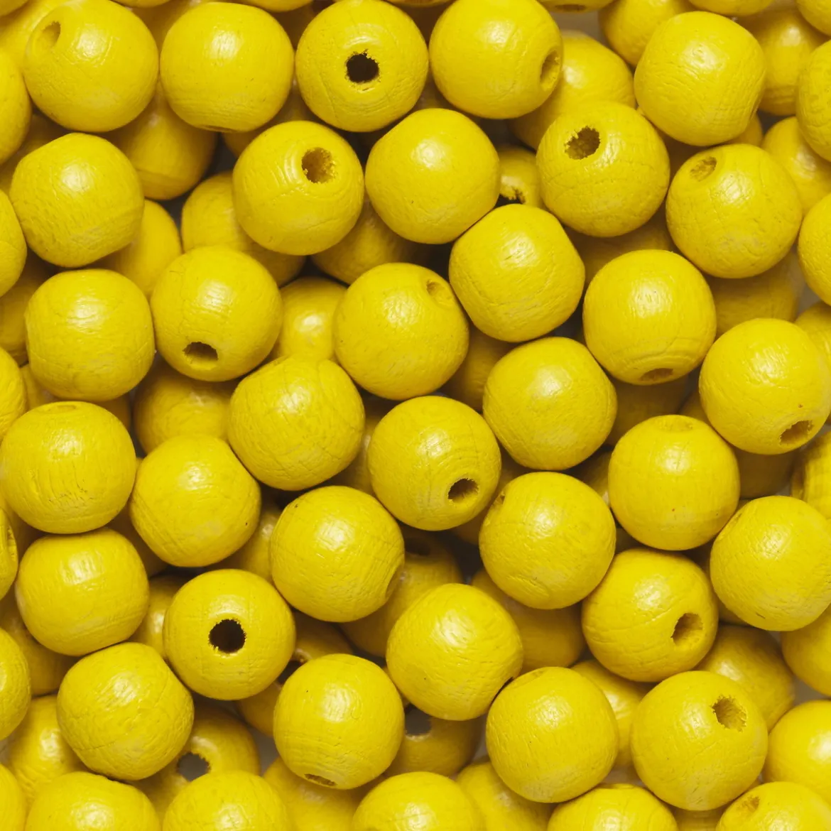 Runde treperler Ø8 mm, cirka 150 stk. gul