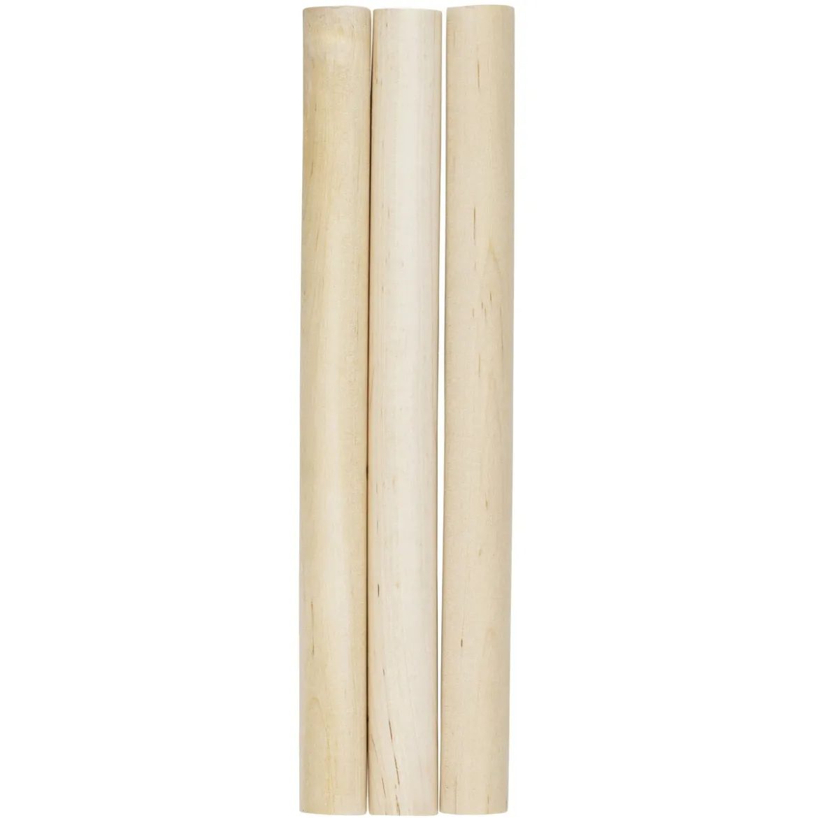 3 rundstaver – lengde 22 cm, diameter 19 mm
