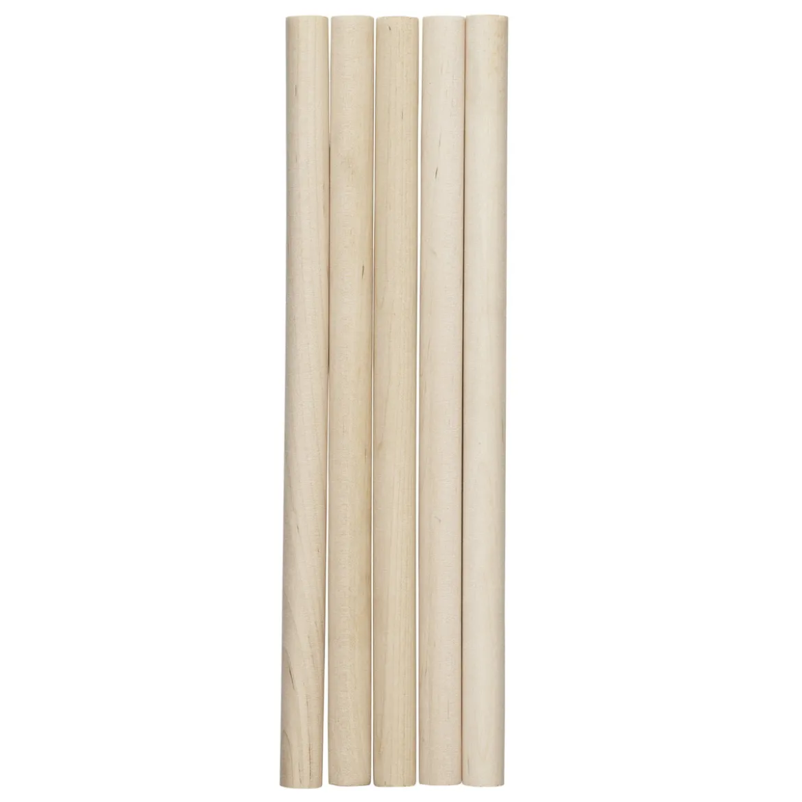 5 rundstaver – lengde 22 cm, diameter 13 mm