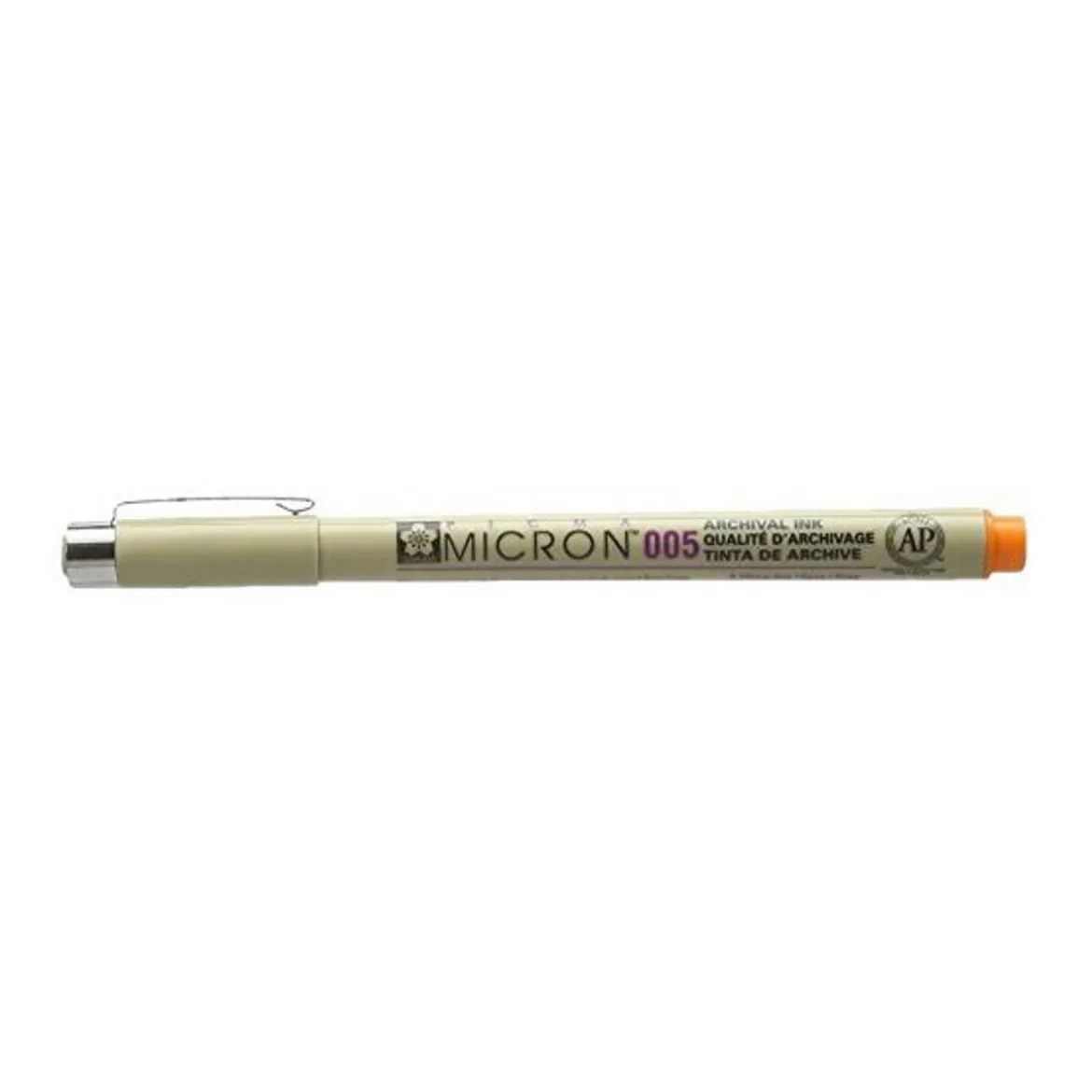 Sakura Pigma Micron 005 Orange – oransje fineliner 0,2 mm