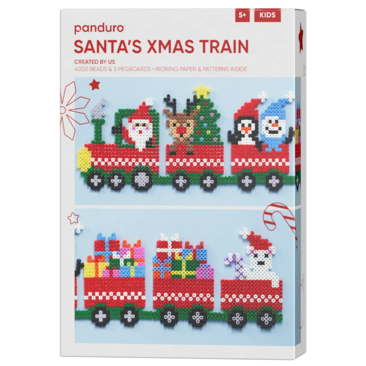 Santas Xmas Train, perle nissens laaaange juletog! 58×13 cm