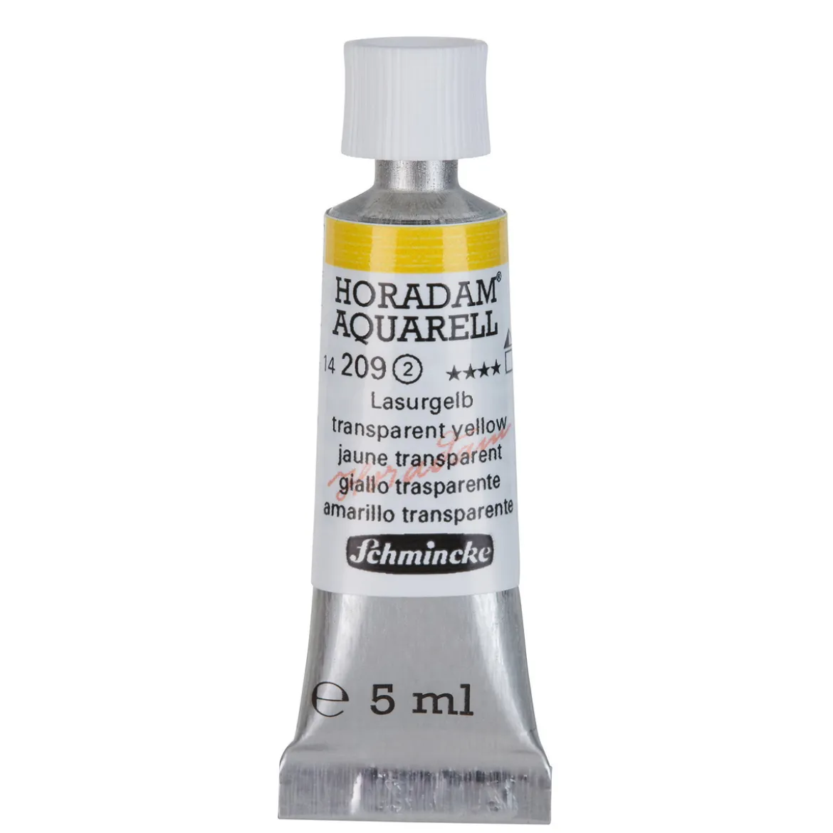 Schmincke Horadam akvarellmaling 5 ml – Transparent yellow 209