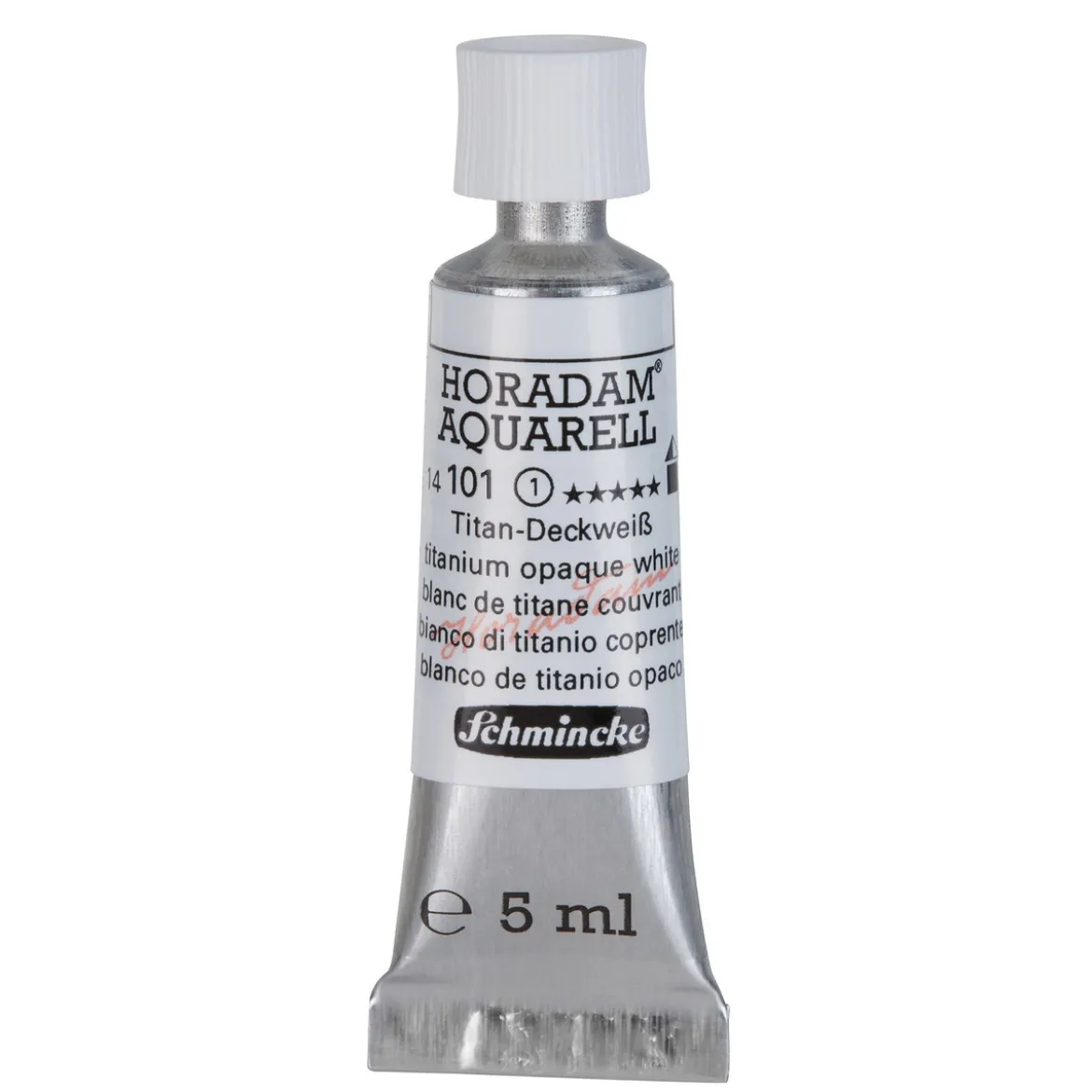 Schmincke Horadam akvarellmaling 5 ml – Titanium opaque white 101