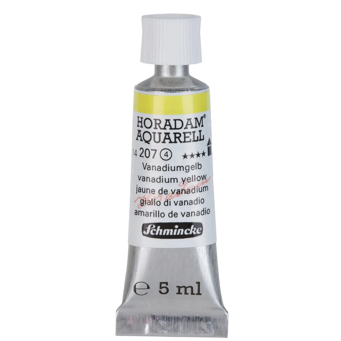 Schmincke Horadam akvarellmaling 5 ml – Vanadium yellow 207