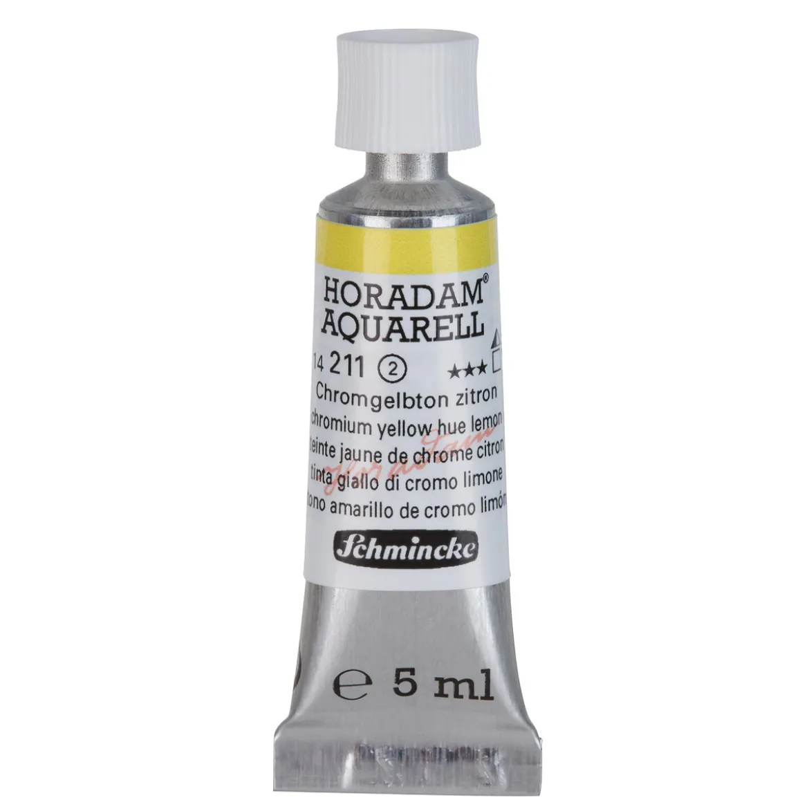 Schmincke Horadam akvarellmaling 5 ml – Chromium yellow hue lemon 211