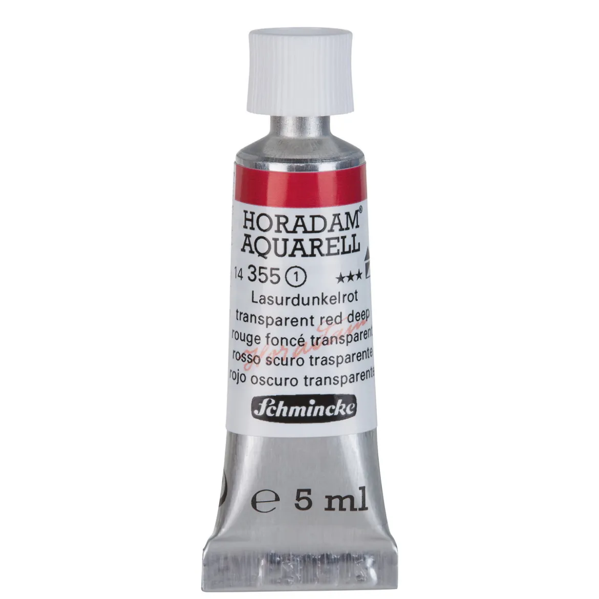 Schmincke Horadam akvarellmaling 5 ml – Transparent red deep 355