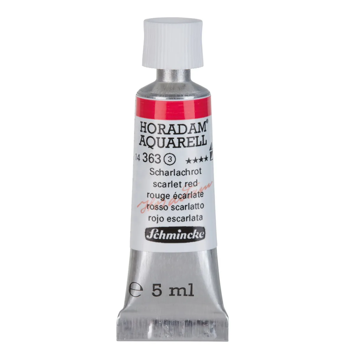 Schmincke Horadam akvarellmaling 5 ml – Scarlet red 363