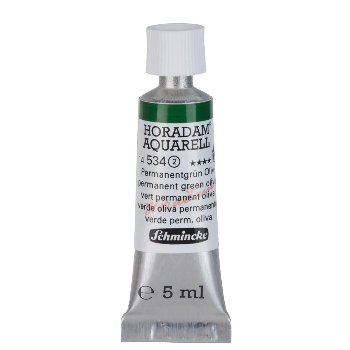 Schmincke Horadam akvarellmaling 5 ml – Permanent green olive 534