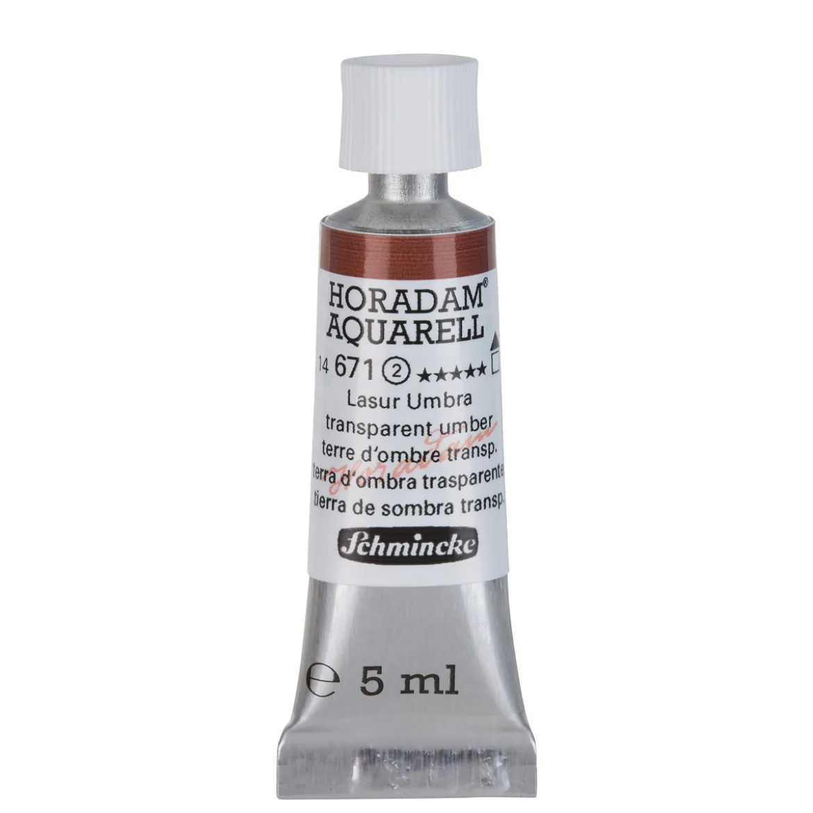 Schmincke Horadam akvarellmaling 5 ml – Transparent umber 671