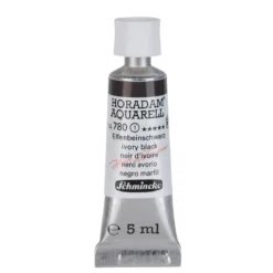 Schmincke Horadam akvarellmaling 5 ml – Ivory black 780