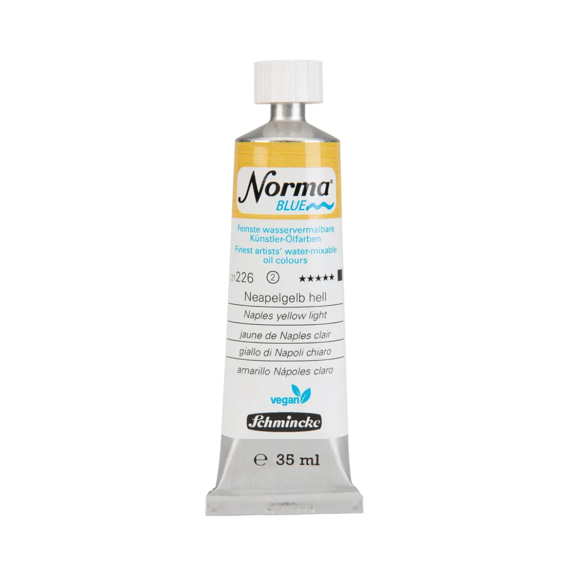 Schmincke Norma Blue vannløselig oljemaling 35 ml Lemon yellow 21236