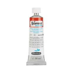 Schmincke Norma Blue vannløselig oljemaling 35 ml Cadmium red hue deep 21313
