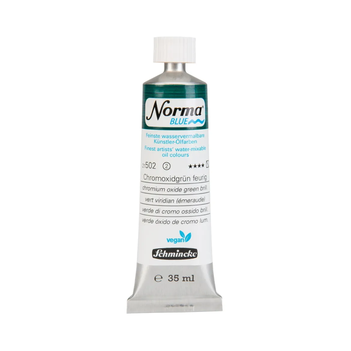 Schmincke Norma Blue vannløselig oljemaling 35 ml Chrome oxide green brilliant 21502