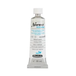 Schmincke Norma Blue vannløselig oljemaling 35 ml Mixing white 21120