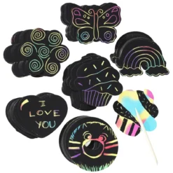 Scratch Fun Rainbow – 120 fargerike motiver for scratch art / skrapekunst!