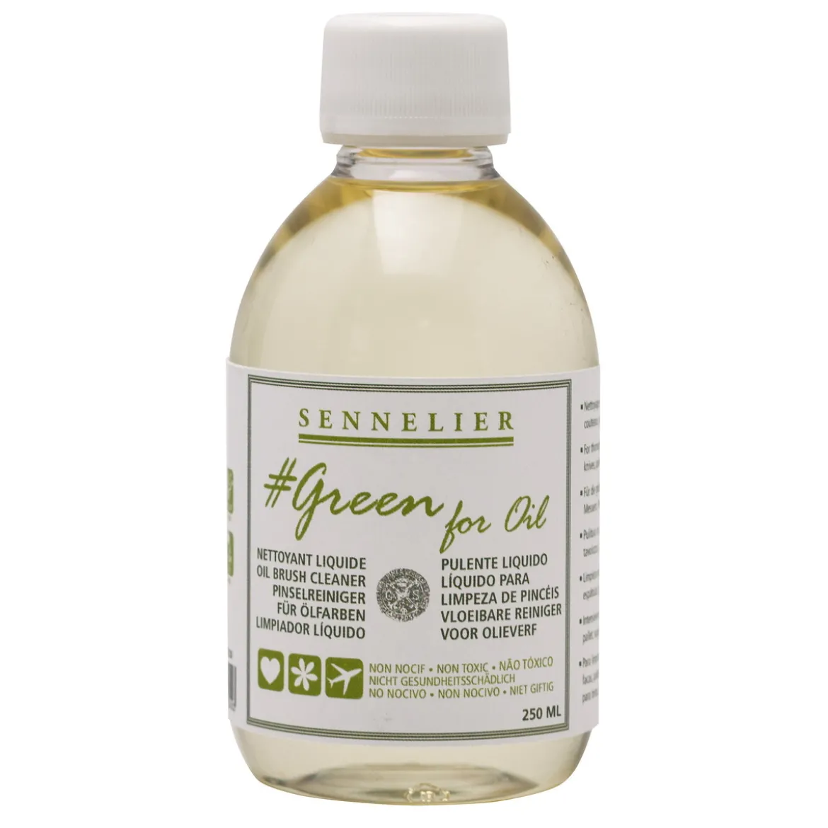 Sennelier Green for Oil Brush Wash, penselvask for oljemaling, 250 ml