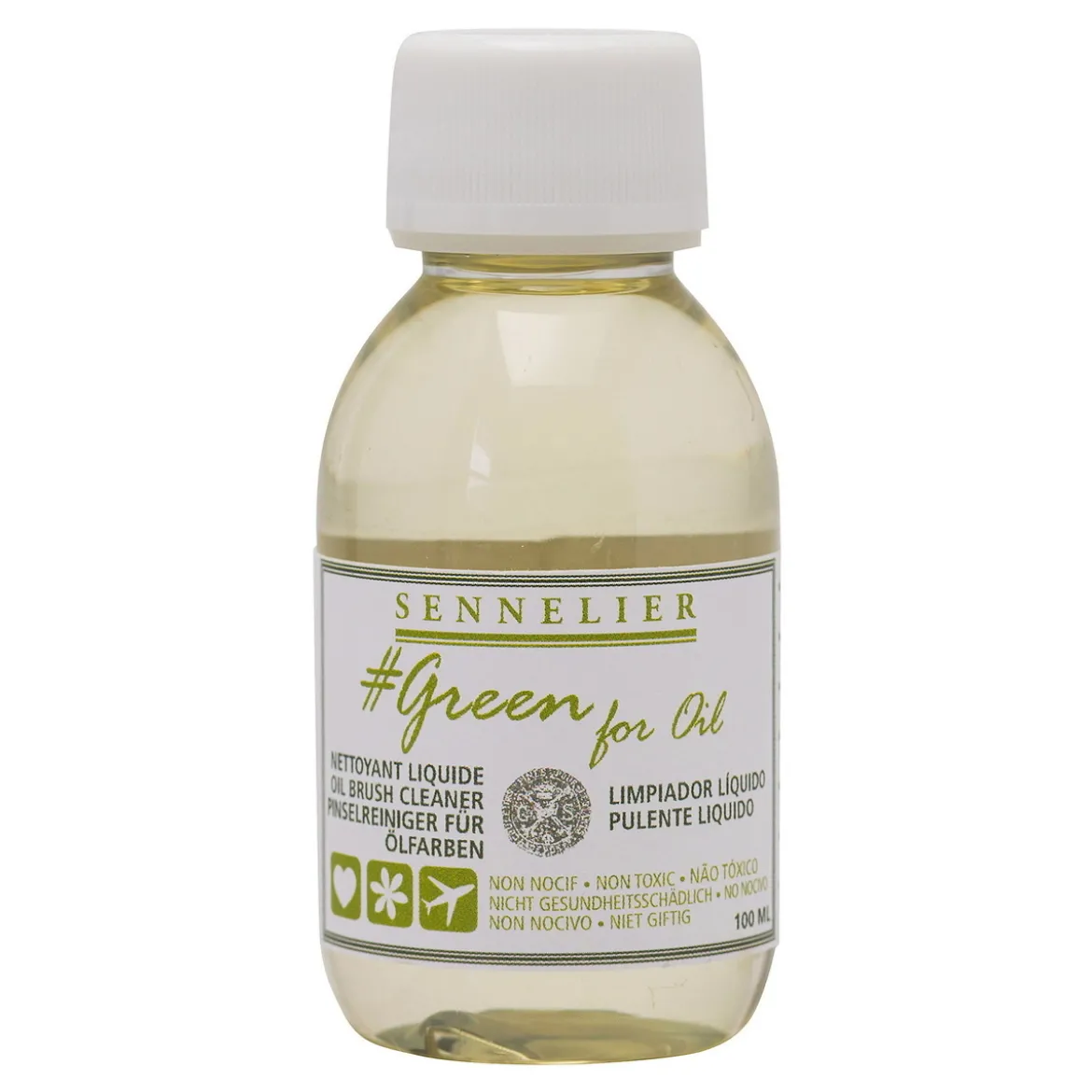 Sennelier Green for Oil Brush Wash, penselvask for oljemaling, 100 ml