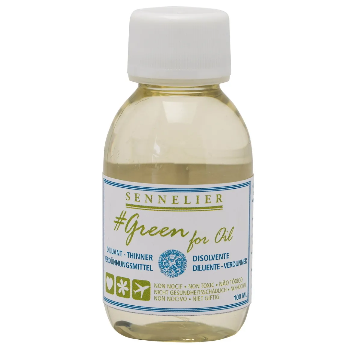 Sennelier Green for Oil Thinner, fortynningsmiddel for oljemaling, 100 ml
