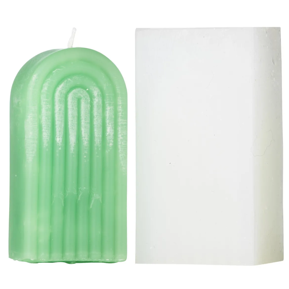 Silikonform for å støpe lys – bue / sving – 5,9×3,9×11,8 cm