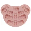 Silikonform 11 store og små bamser, støpeform for næringsmidler, betong, resin m.m. 16,2×12,3×1,5 cm
