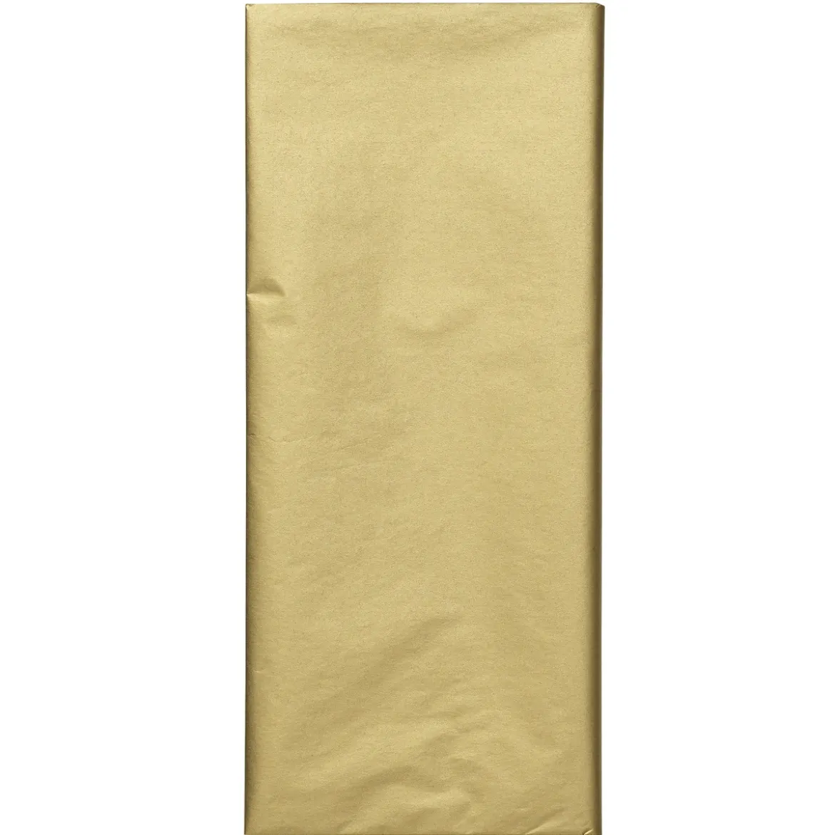 Silkepapir 5 ark à 70×50 cm, gullfargede ark. 17 g/m²