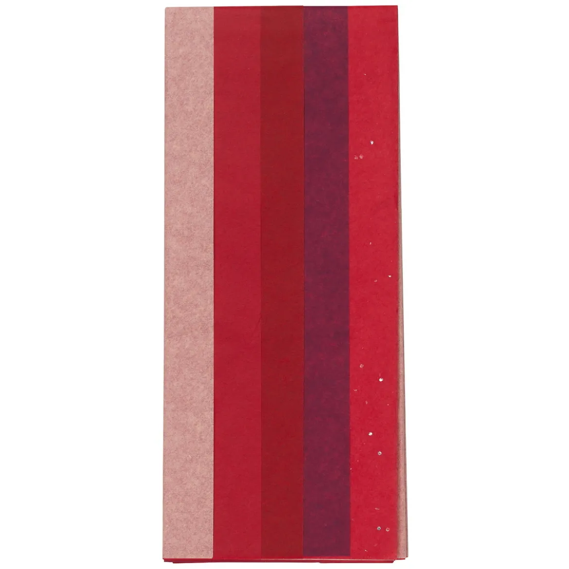 Silkepapir 5 ark à 70×50 cm, rød miks. 14 g/m²