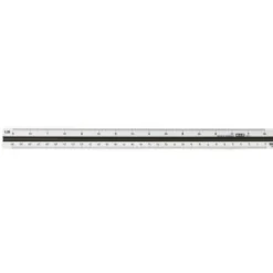 Skalalinjal 30 cm – 1:20, 1:25, 1:50, 1:75, 1:100, 1:125