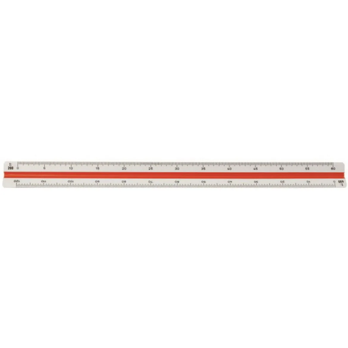 Skalalinjal 30 cm – 1:100, 1:200, 1:300, 1:400, 1:500