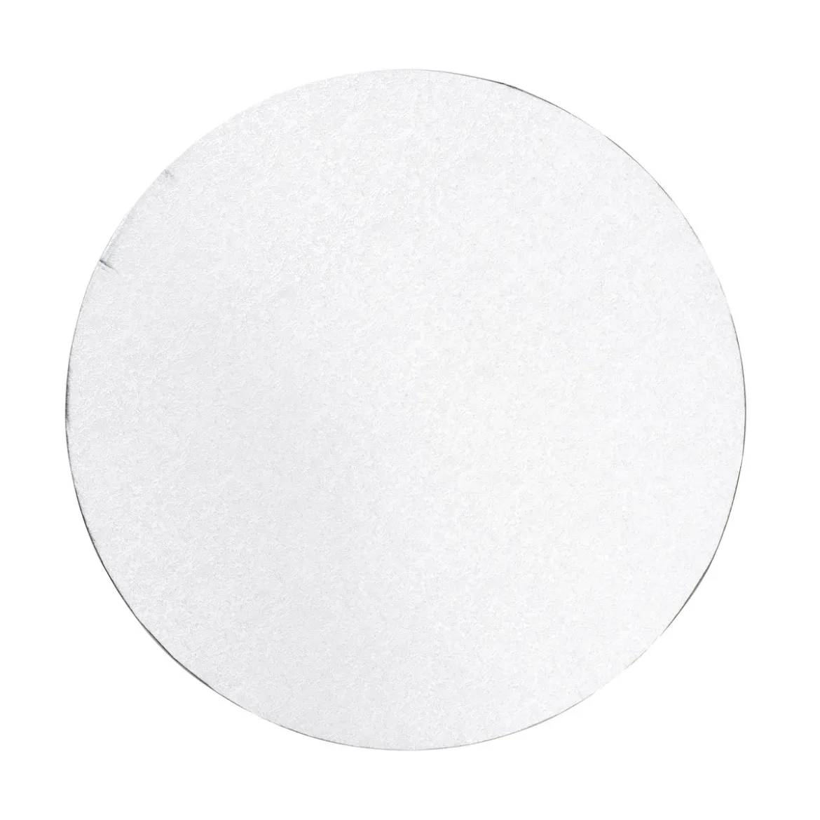 Sølvfarget kakeunderlag med diameter 30,5 cm